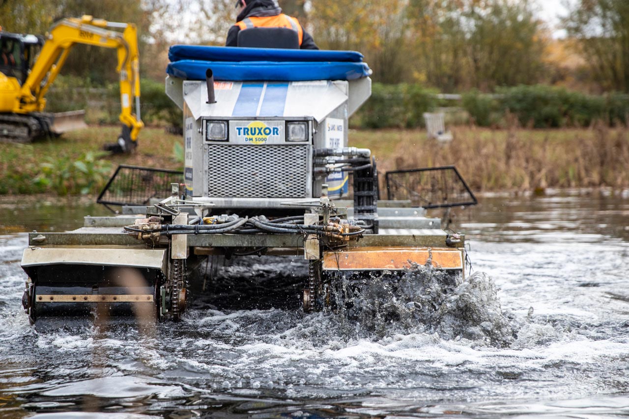 After lake dredging